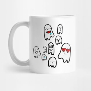 Spooky Ghost Emoji Mug